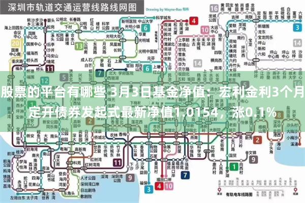 股票的平台有哪些 3月3日基金净值：宏利金利3个月定开债券发起式最新净值1.0154，涨0.1%