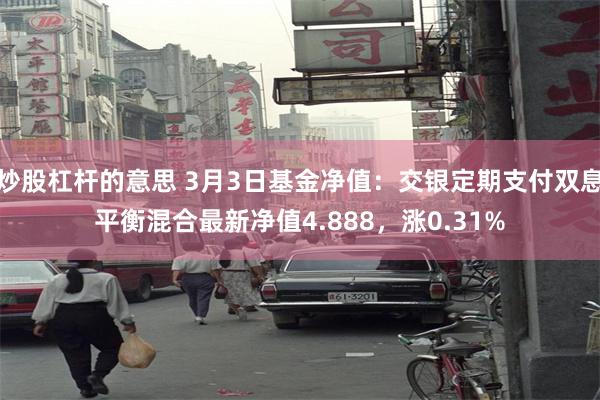 炒股杠杆的意思 3月3日基金净值：交银定期支付双息平衡混合最新净值4.888，涨0.31%