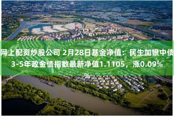 网上配资炒股公司 2月28日基金净值：民生加银中债3-5年政金债指数最新净值1.1105，涨0.09%