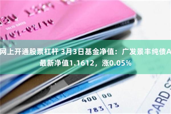网上开通股票杠杆 3月3日基金净值：广发景丰纯债A最新净值1.1612，涨0.05%