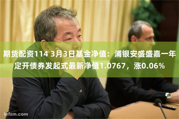 期货配资114 3月3日基金净值：浦银安盛盛嘉一年定开债券发起式最新净值1.0767，涨0.06%