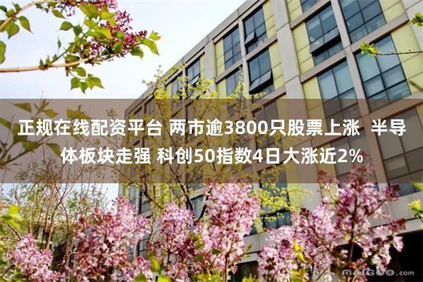 正规在线配资平台 两市逾3800只股票上涨  半导体板块走强 科创50指数4日大涨近2%