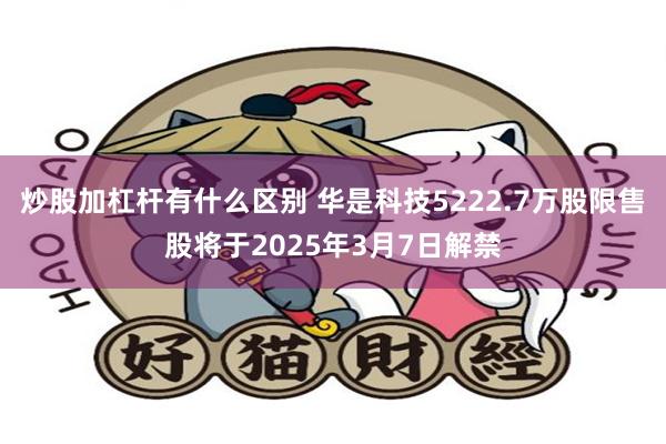 炒股加杠杆有什么区别 华是科技5222.7万股限售股将于2025年3月7日解禁