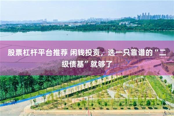 股票杠杆平台推荐 闲钱投资，选一只靠谱的“二级债基”就够了