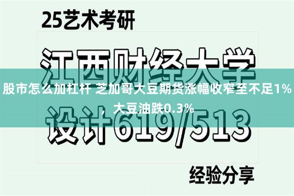 股市怎么加杠杆 芝加哥大豆期货涨幅收窄至不足1%，大豆油跌0.3%