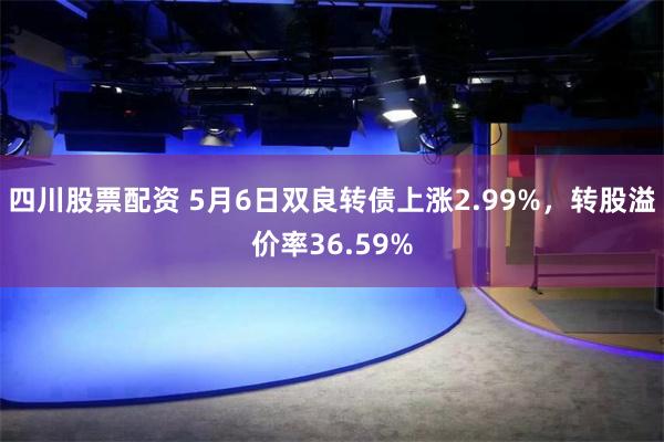 四川股票配资 5月6日双良转债上涨2.99%，转股溢价率36.59%
