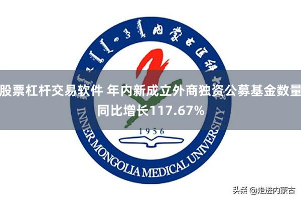 股票杠杆交易软件 年内新成立外商独资公募基金数量同比增长117.67%