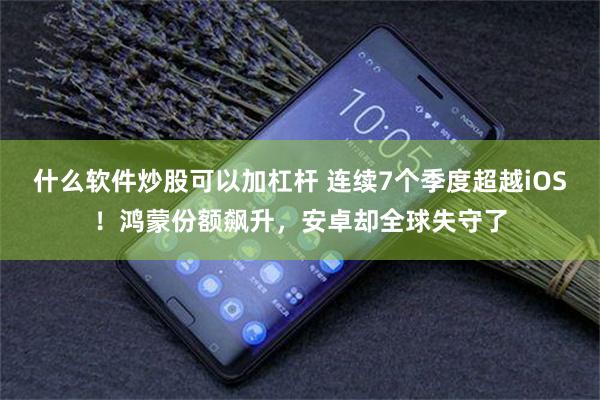 什么软件炒股可以加杠杆 连续7个季度超越iOS！鸿蒙份额飙升，安卓却全球失守了