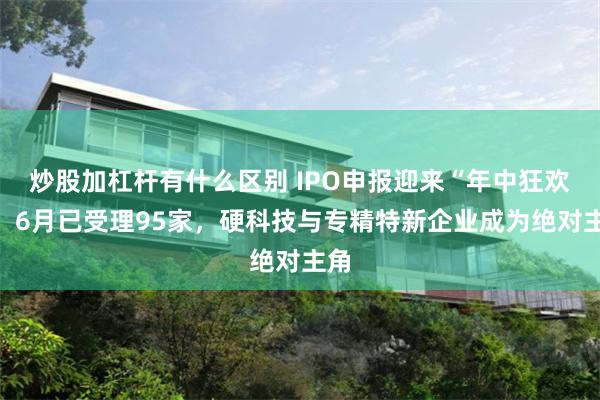 炒股加杠杆有什么区别 IPO申报迎来“年中狂欢”：6月已受理95家，硬科技与专精特新企业成为绝对主角