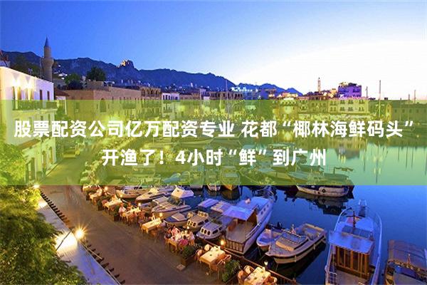 股票配资公司亿万配资专业 花都“椰林海鲜码头”开渔了！4小时“鲜”到广州