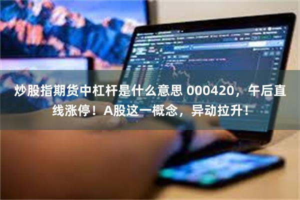 炒股指期货中杠杆是什么意思 000420，午后直线涨停！A股这一概念，异动拉升！